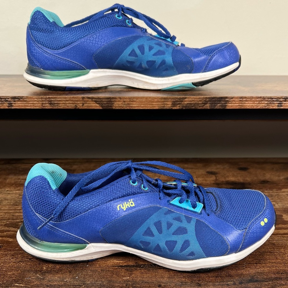 Ryka Exertion Low‎ Blue Athletic Training Sneakers tennis shoes women's 9